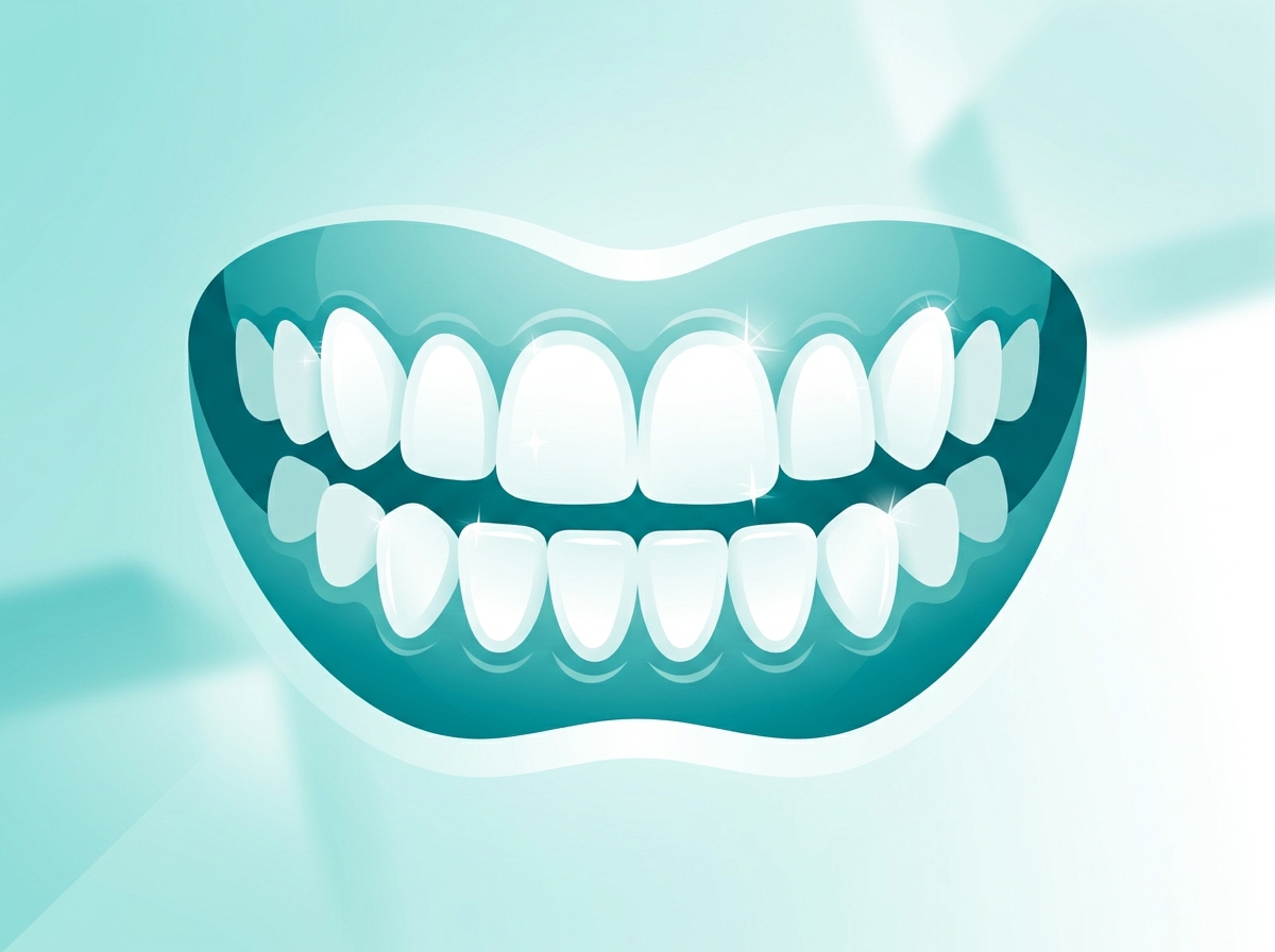 Demo placeholder — teeth after whitening treatment