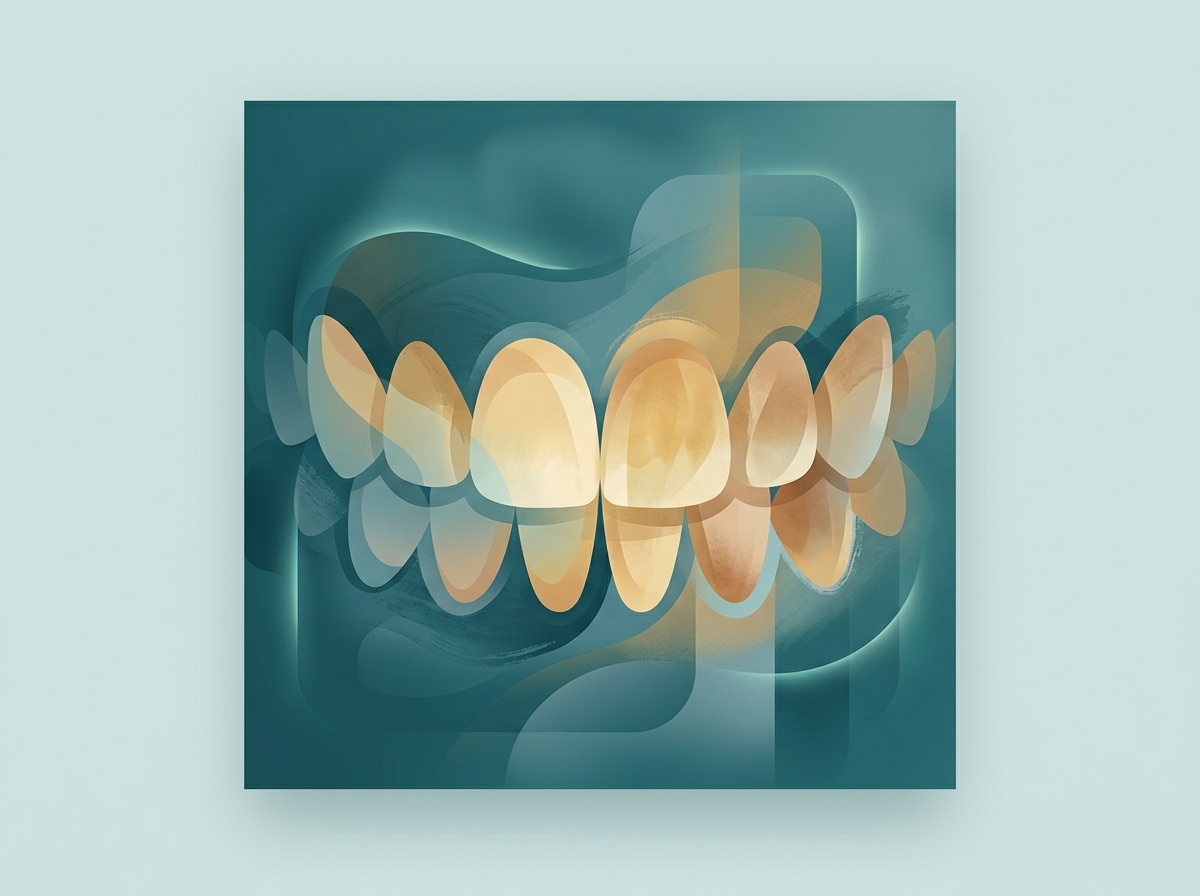 Demo placeholder — teeth before whitening treatment